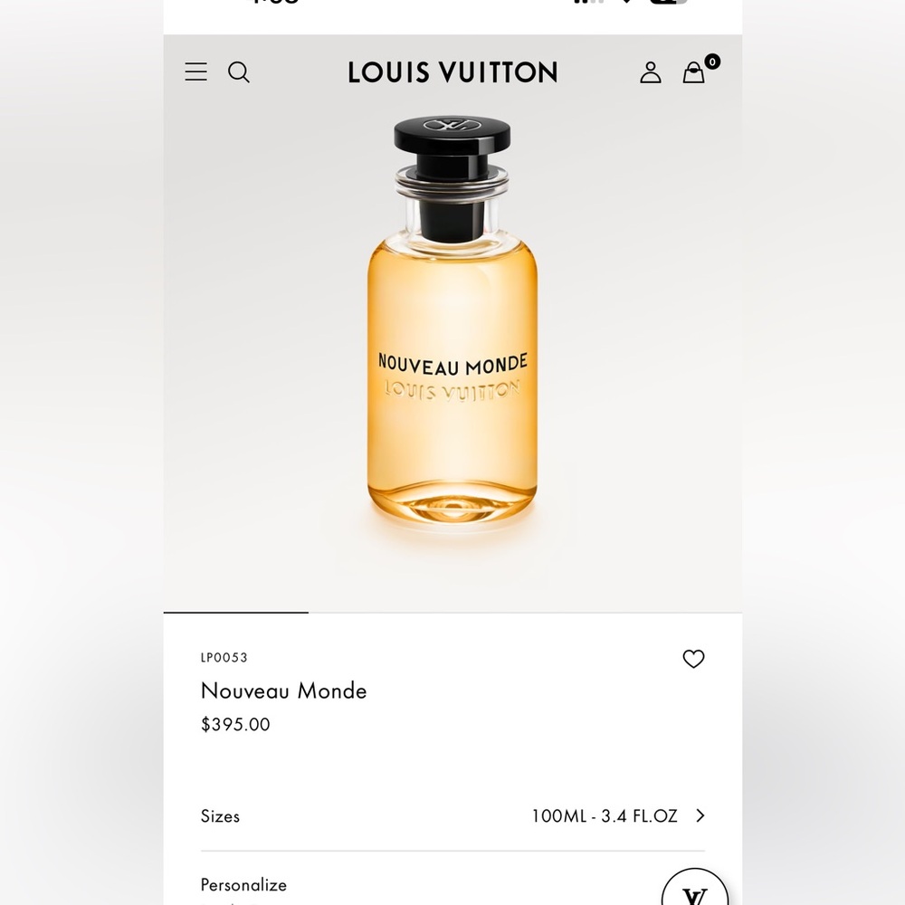 Louis Vuitton Nouveau Monde fragrance